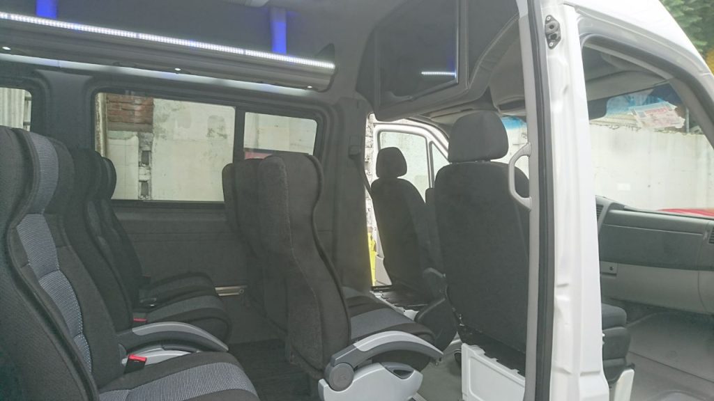 Interior de la Mercedes-Benz Sprinter